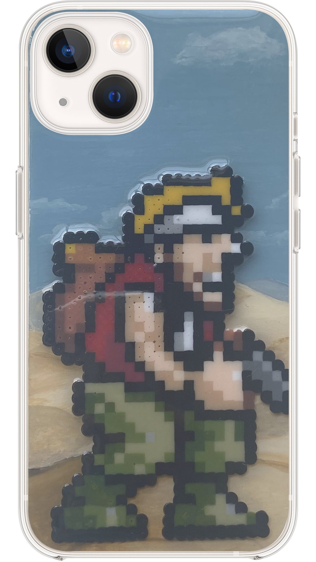 Phone case with a paint about metal slug